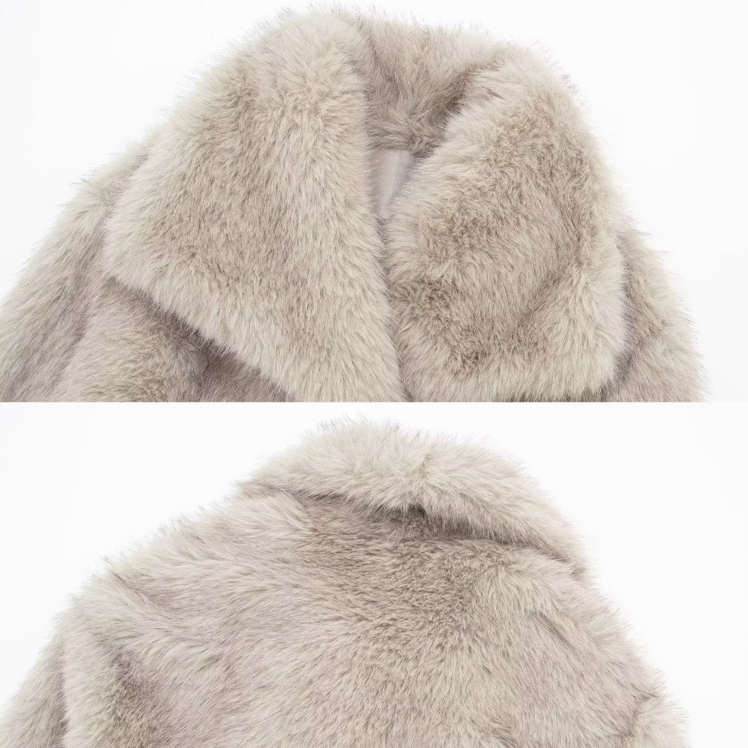 Rose™ | Lyxig Faux Fur Kappa